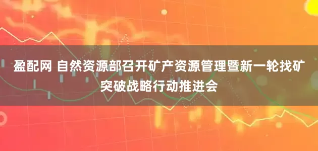盈配网 自然资源部召开矿产资源管理暨新一轮找矿突破战略行动推进会